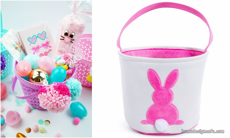 Pom Pom Easter Basket, Easter Basket Ideas, DIY, Easter Crafts