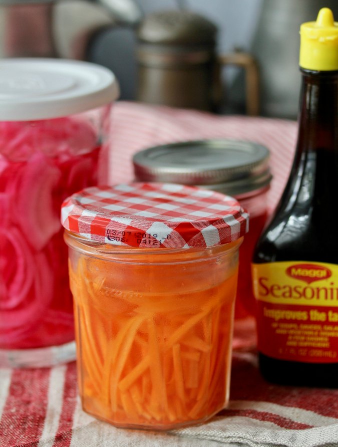 Banh mi burger pickles Banh mi burger pickles