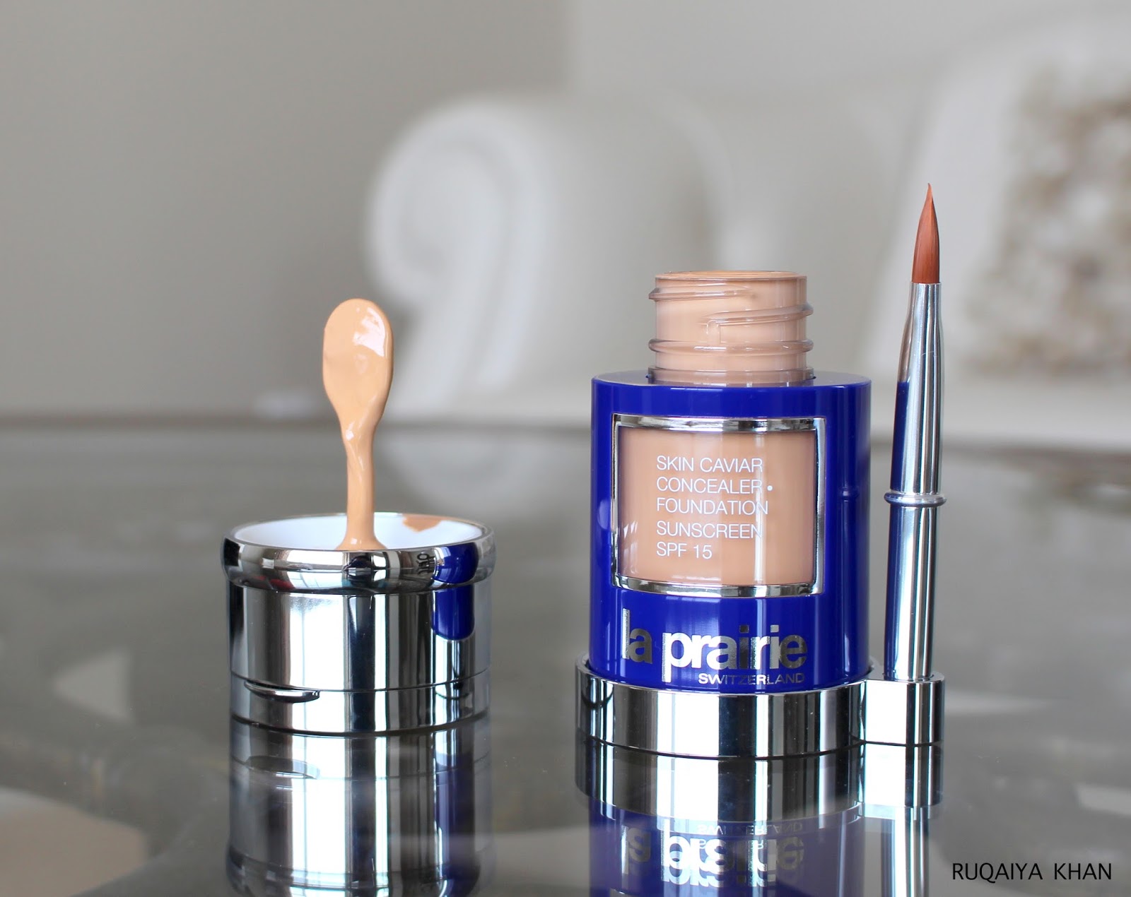 Ruqaiya Khan LA PRAIRIE Skin Caviar Concealer Foundation SPF 15 in