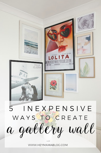 creating a gallery wall on a budget