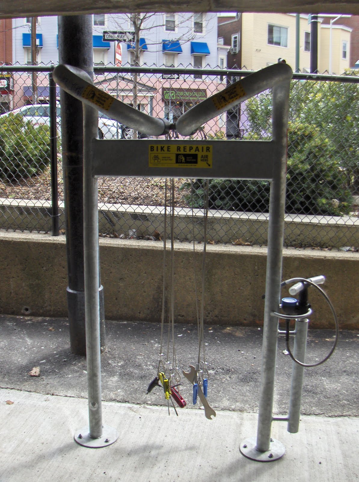 Both Ends of Dudley Fixin' It on the Fly Cambridge Installs Bike