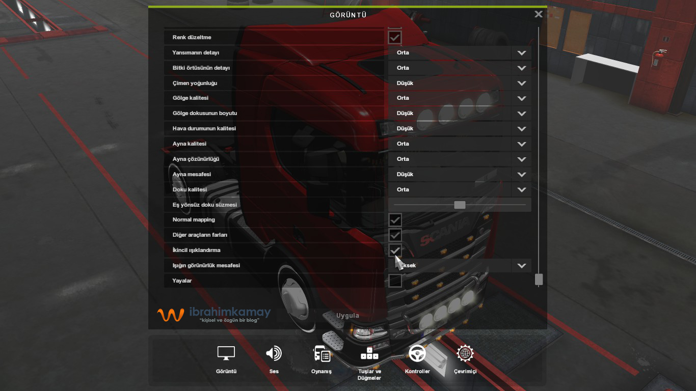 ETS2 Far Açınca Kasma Sorunu Çözümü İbrahim Kamay Kişisel Blog