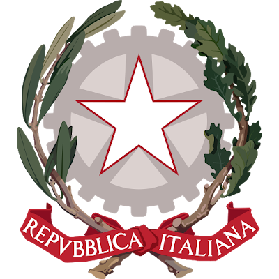 Logo Gambar Lambang Simbol Negara Italia PNG JPG ukuran 400 px