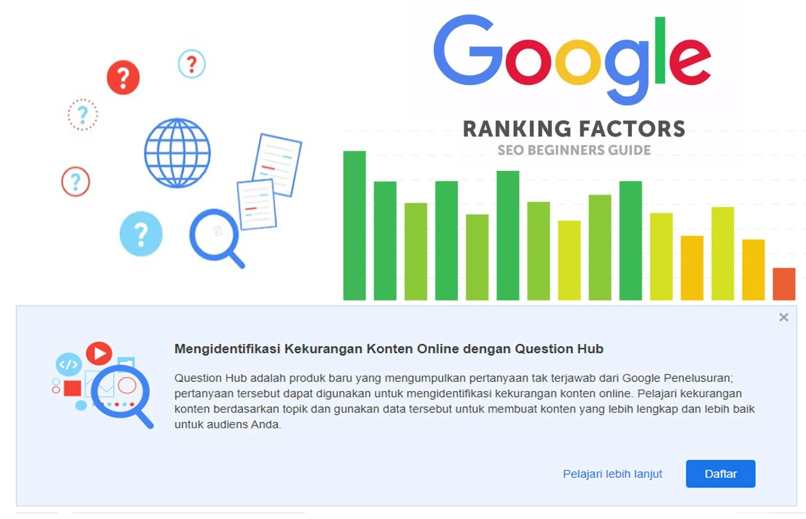 Mengidentifikasi Kekurangan Konten dengan Question Hub