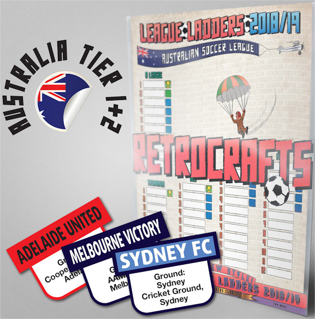 Football Cartophilic Info Exchange RetroCrafts League Ladders 2018/