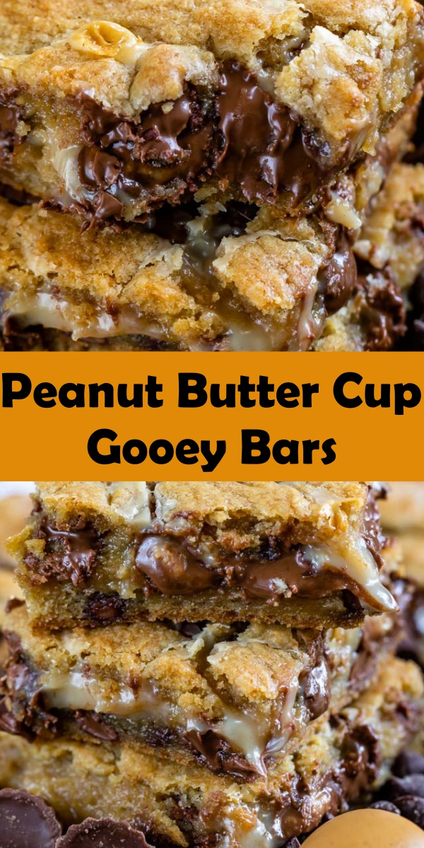 Peanut Butter Cup Gooey Cookie Bars Cook, Taste, Eat