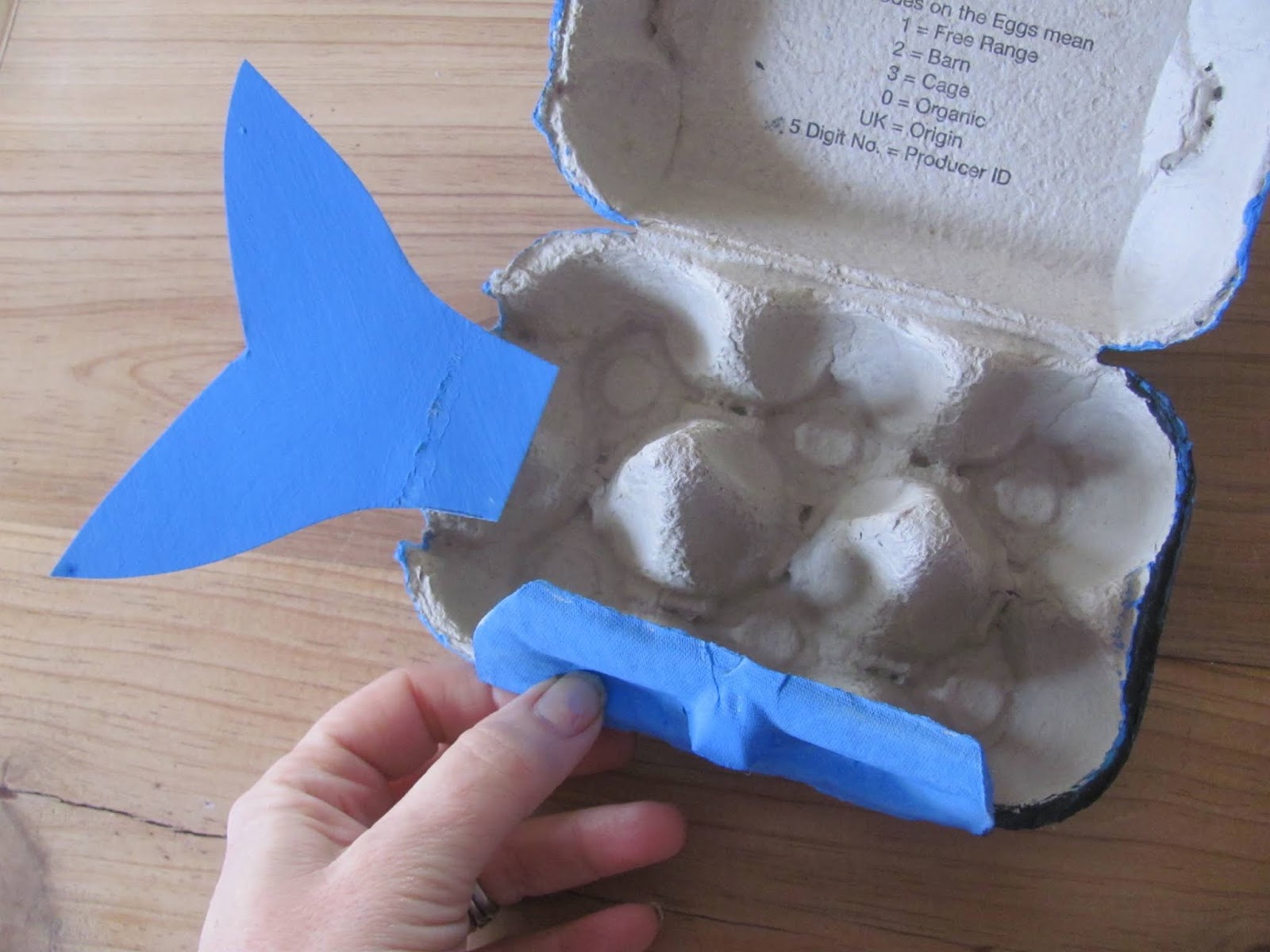 Jumble Tree The Big Blue Egg Carton Whale stayathomecrafts