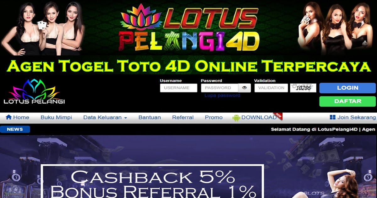 Lotus Pelangi 4d Jitu Terpercaya Agen Togel Toto 4d Online Terpercaya