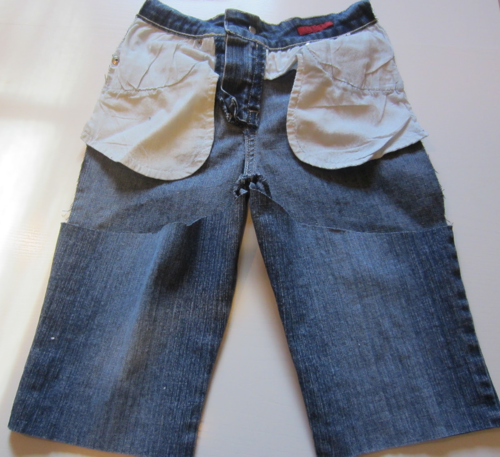 My Patchwork Quilt: CHILD'S DENIM SKIRT FROM A PAIR OF JEANS