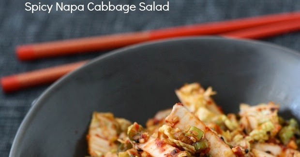 Spicy Korean Napa Cabbage Salad Fresh Kimchi Season With Spice