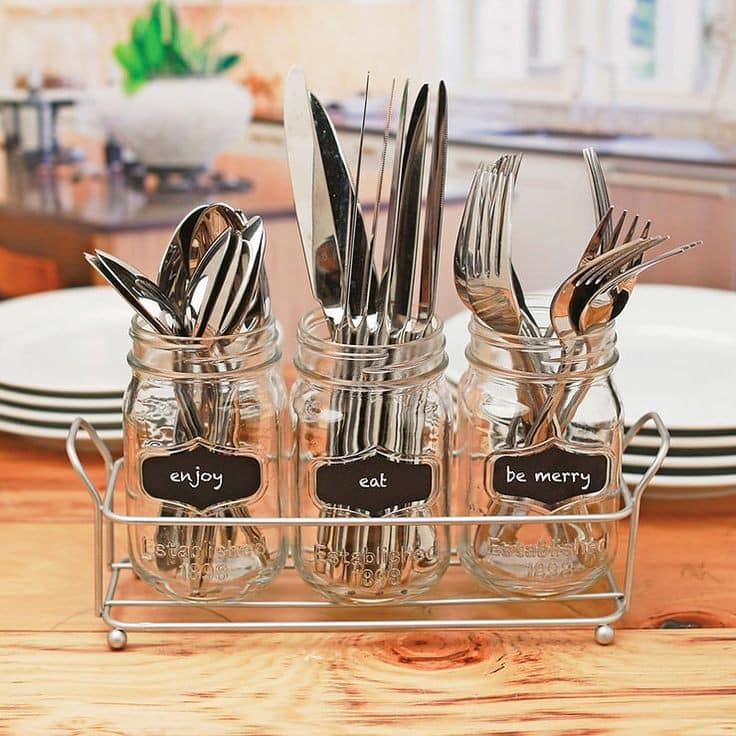 Ideas x temporada: Usando frascos de vidrio para ordenar la cocina