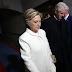 Checkout Hillary Clinton's different looks as she walk alongside her husband at Donald Trump’s Inauguration (Photos)