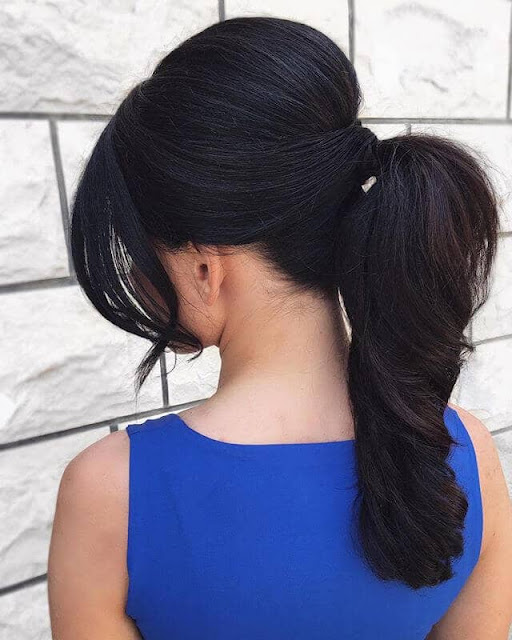 15 Cute Ponytails with Bangs to Copy for 2024