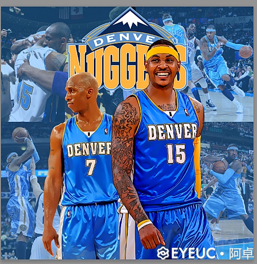 NBA 2K21 AllTime Denver Nuggets Mural by Ajo Shuajota