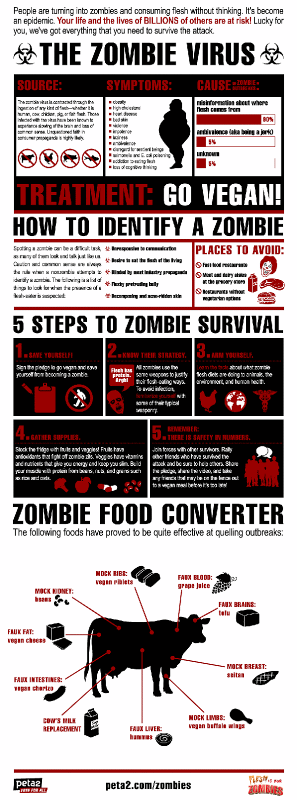Survival Smarts Zombie Virus Infographic