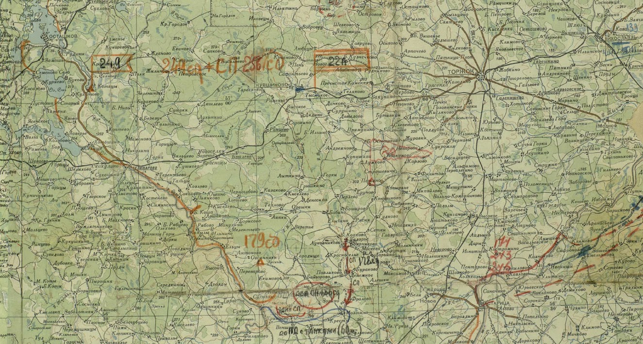 Карта демянского района новгородской области с деревнями и дорогами подробная