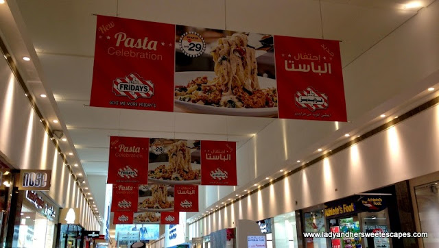 TGIFridays banners in Dubai Festival City