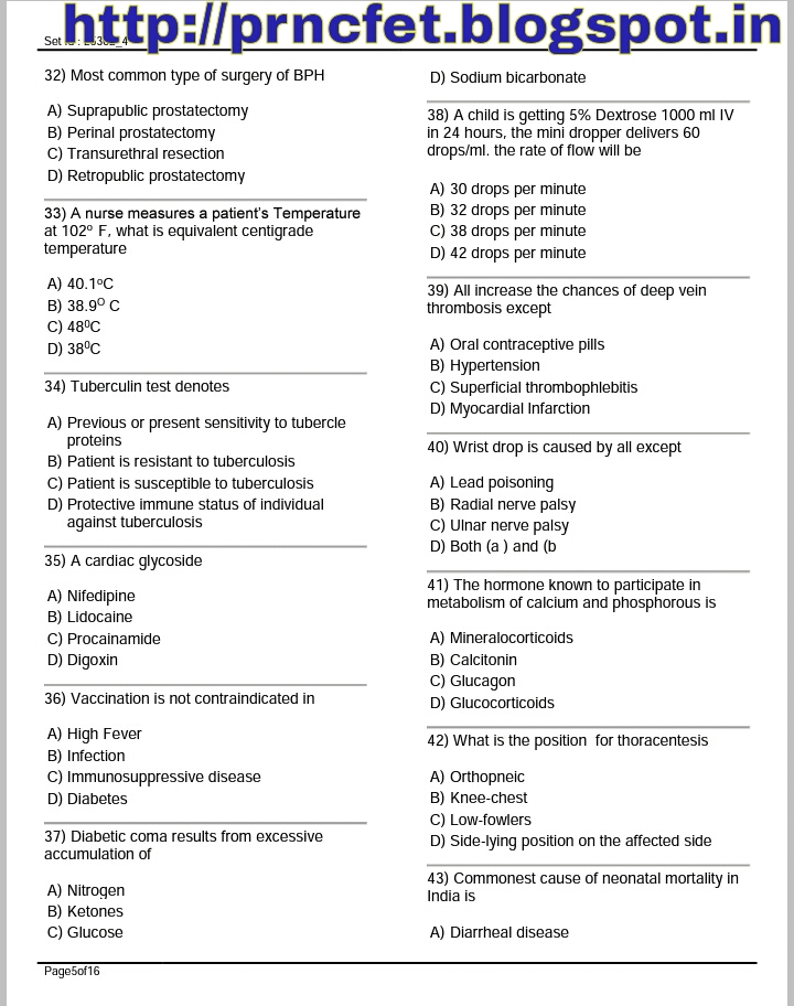 Latest Staff Nurse Recruitment Staff Nurse Papers Exam Pattern