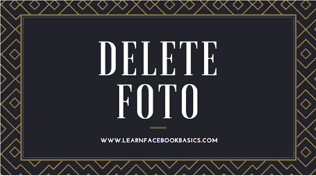 How to delete photo without deleting post on Facebook