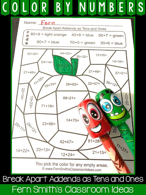 break-apart-addends-as-tens-and-ones-color-by-numbers-for-some-classroom-fun-fern-smith-s