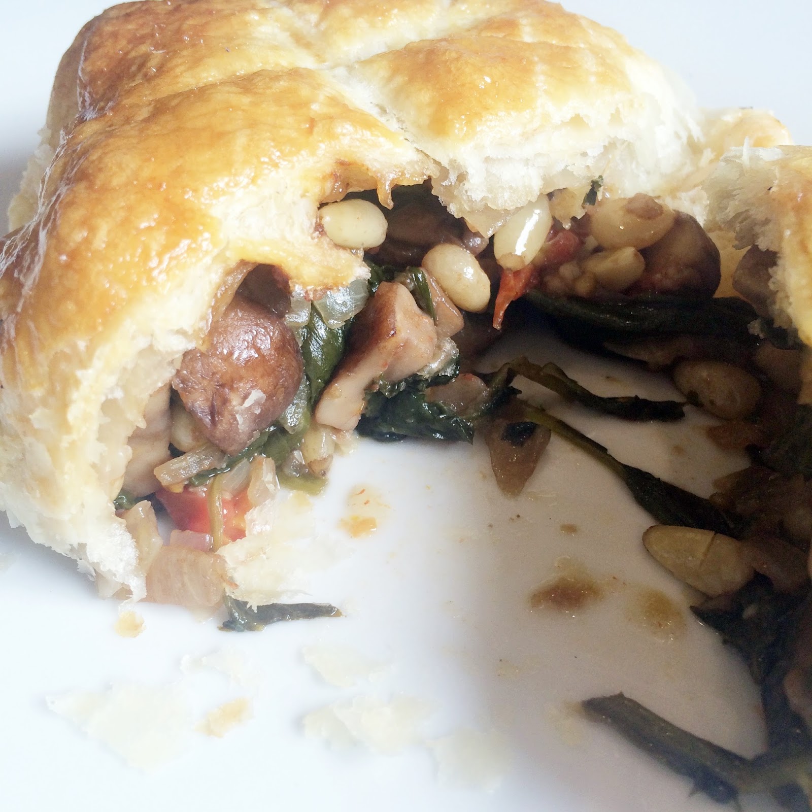 Quirky Boots Mushroom & Spinach Wellington