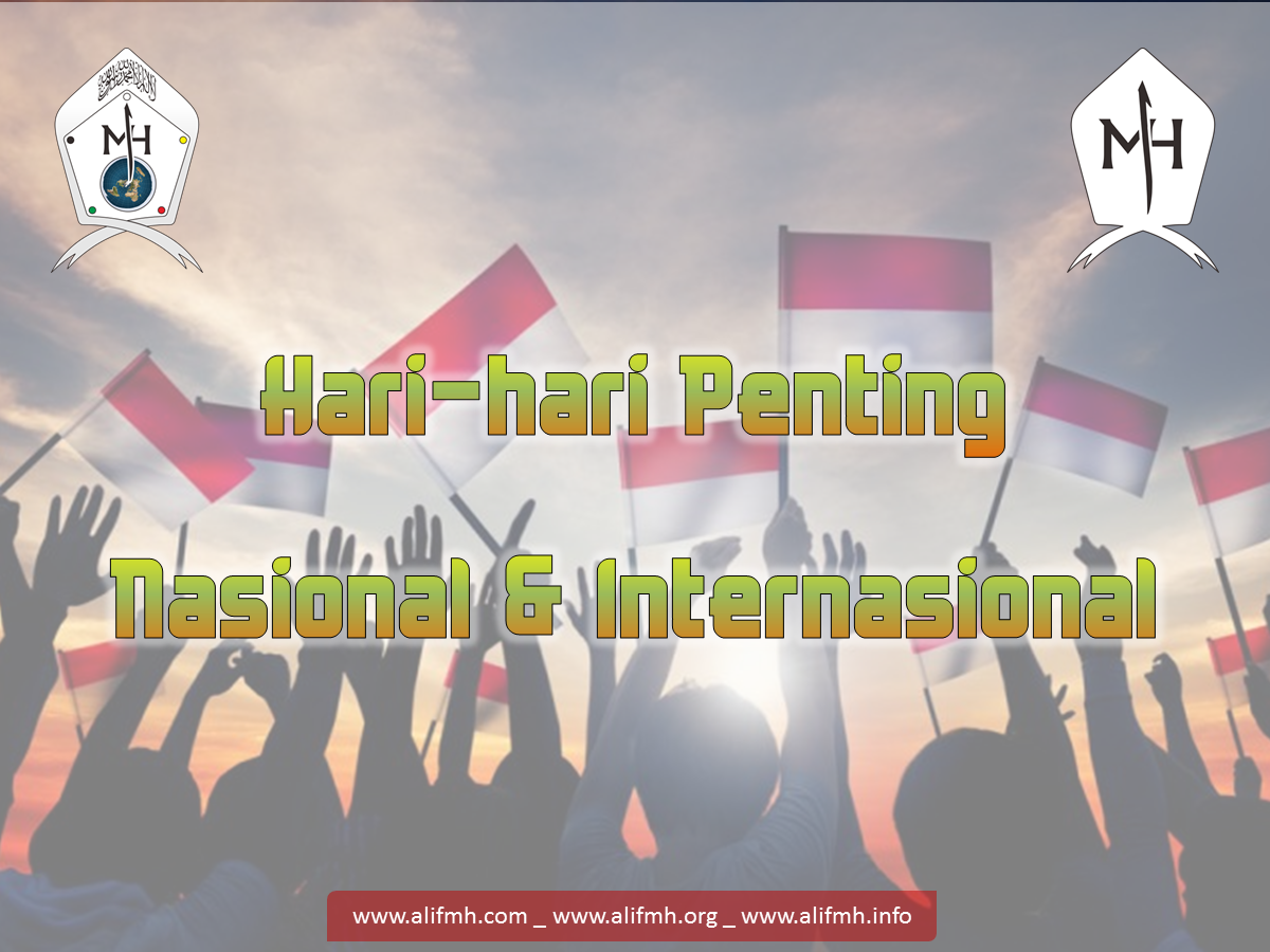 Daftar Hari Penting Nasional dan Internasinal, serta Hari Libur