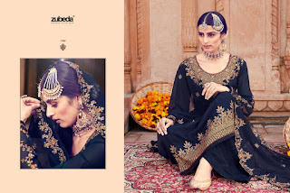 Zubeda Mehzbin Georgette Bridal Salwar Kameez Collection