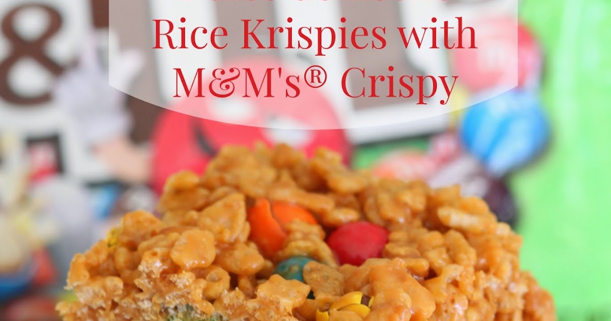 M&M Rice Krispie Treats - My Dominican Kitchen