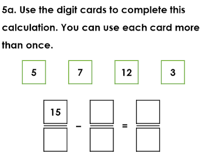 Year 4: Subtracting like fractions