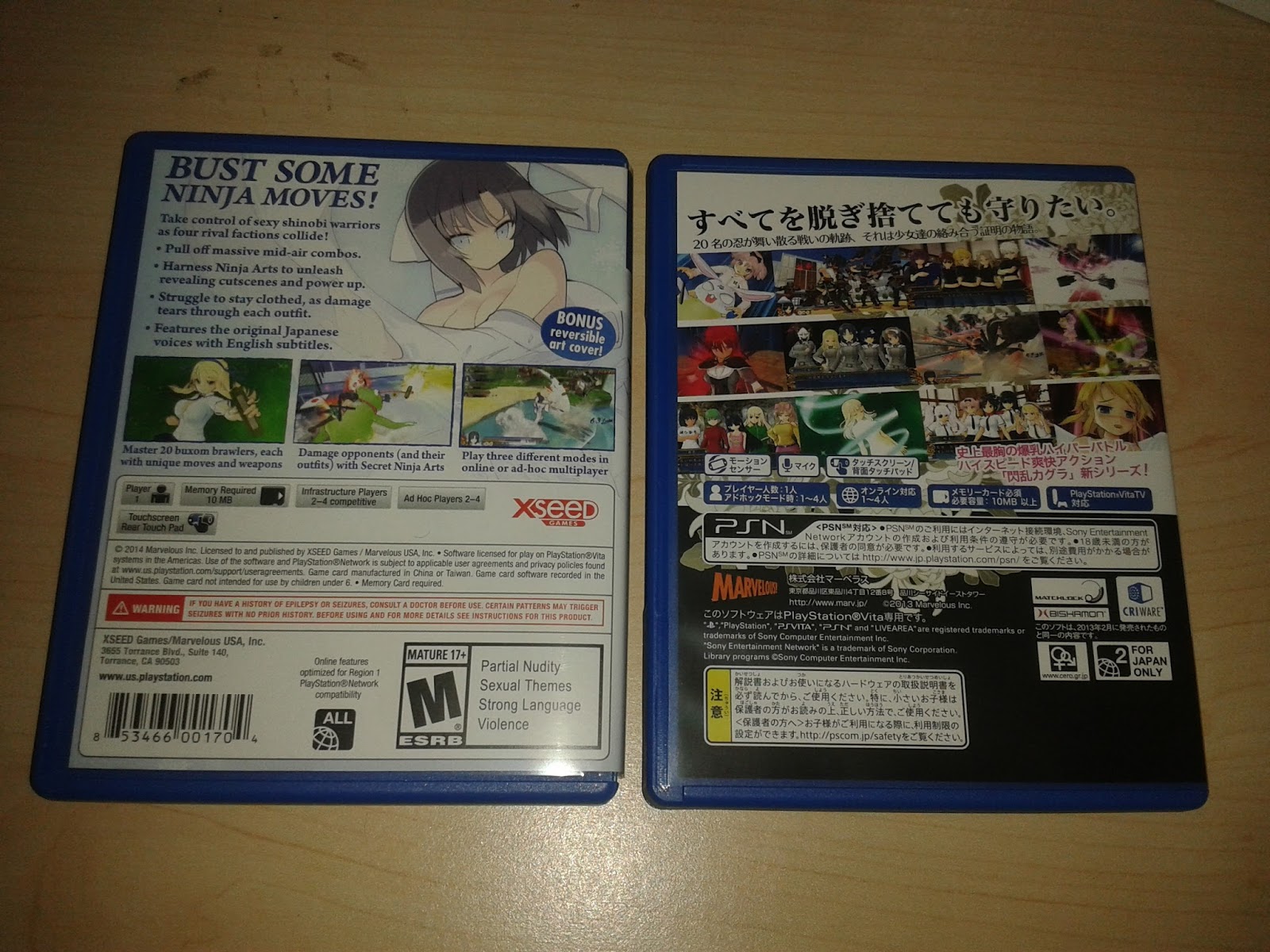  SENRAN KAGURA SHINOVI VERSUS - 'Let's Get Physical' Limited  Edition - PlayStation Vita : Xseed Jks: Video Games
