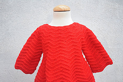 1 - Crochet Imagenes Mangas para vestido rojo navidad a crochet y ganchillo por Majovel Crochet