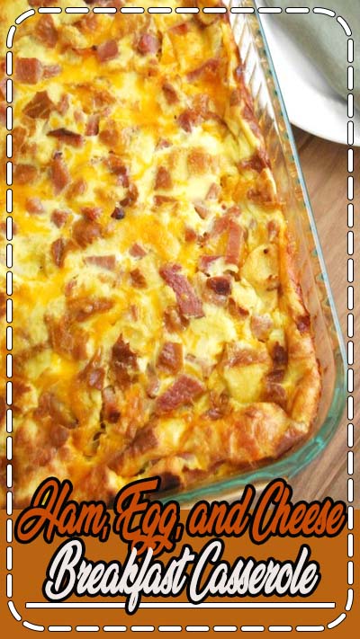 Have leftover holiday ham? This Ham, Egg, and Cheese Breakfast Casserole recipe is perfect for Christmas brunch. Make it the night before, and pop it in the oven while you open Christmas presents with the family