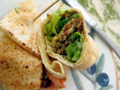 Falafel Sandwich at Olive Branch Restaurant in Bethlehem, PA - Photo by Taste As You Go