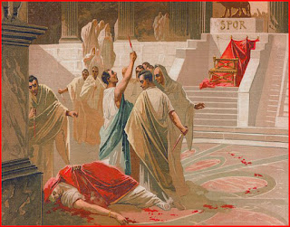 Caesar Assassinated in the Senate House