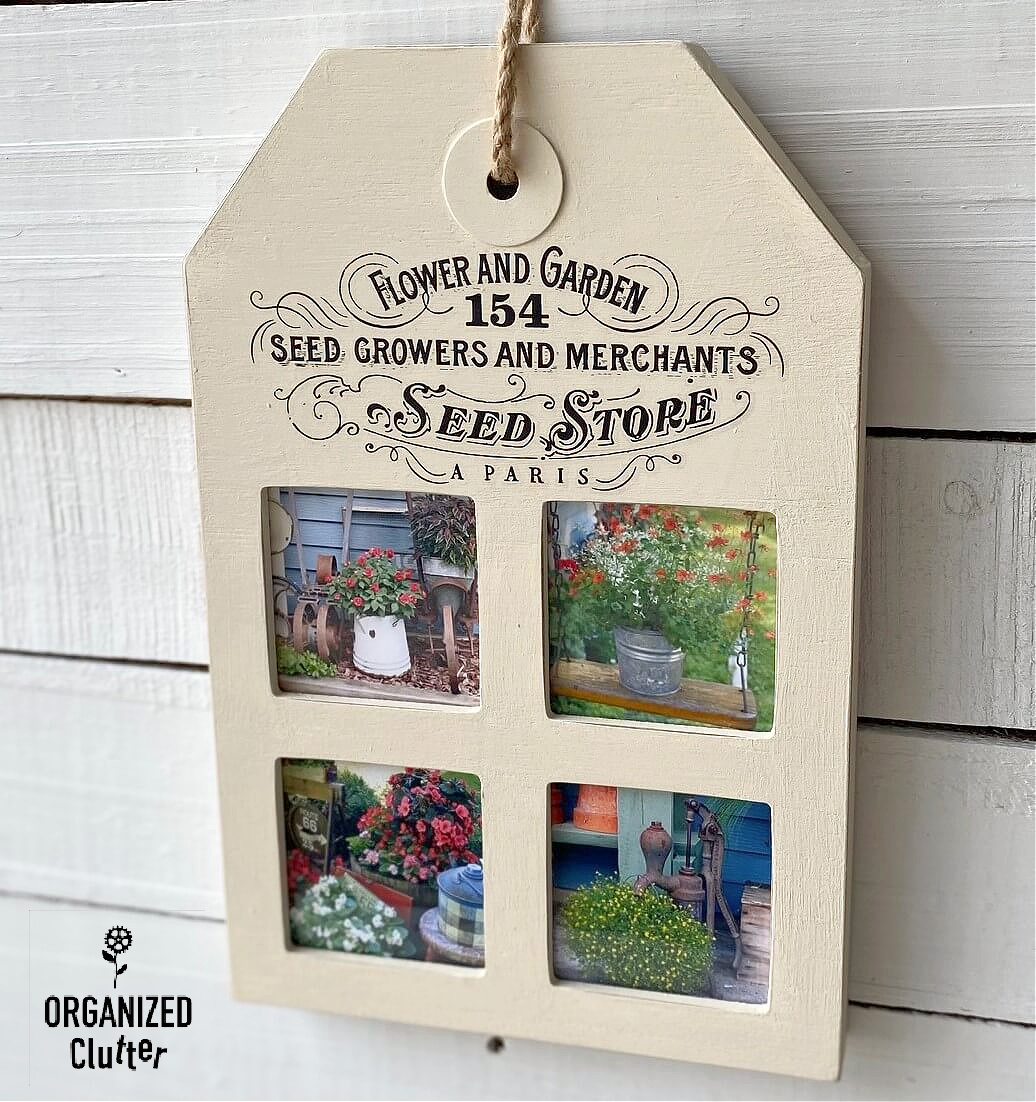 Repurposing A Dollar General Family Photo Collage Frame For Flower