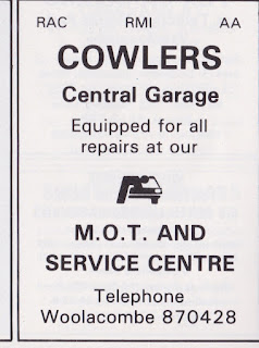 Cowlers Central Garage display advert 01