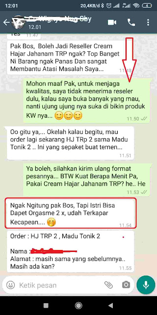 Cream Hajar Jahanam Keluaran Terbaru TRP Mantap Ngak Panas Di Penis