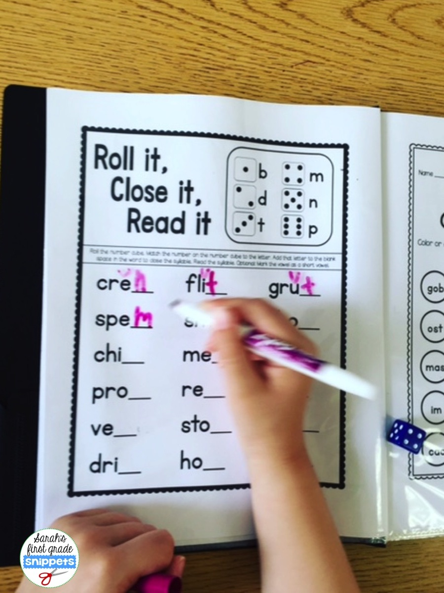 Sarah's First Grade Snippets: Teaching Two Syllable Words
