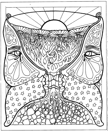 abstract trees coloring pages - photo #13