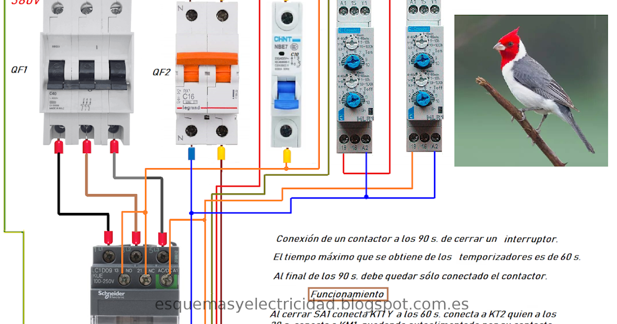 Esquemas eléctricos: Circuitos basicos con temporizadores