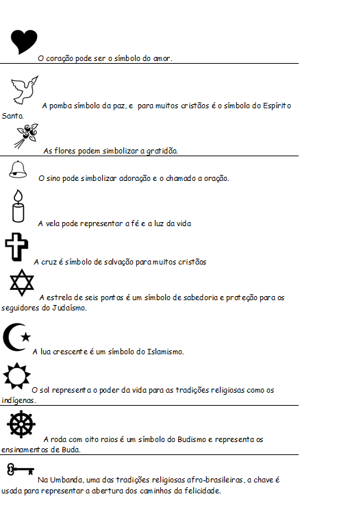 Atividades de Ensino Religioso