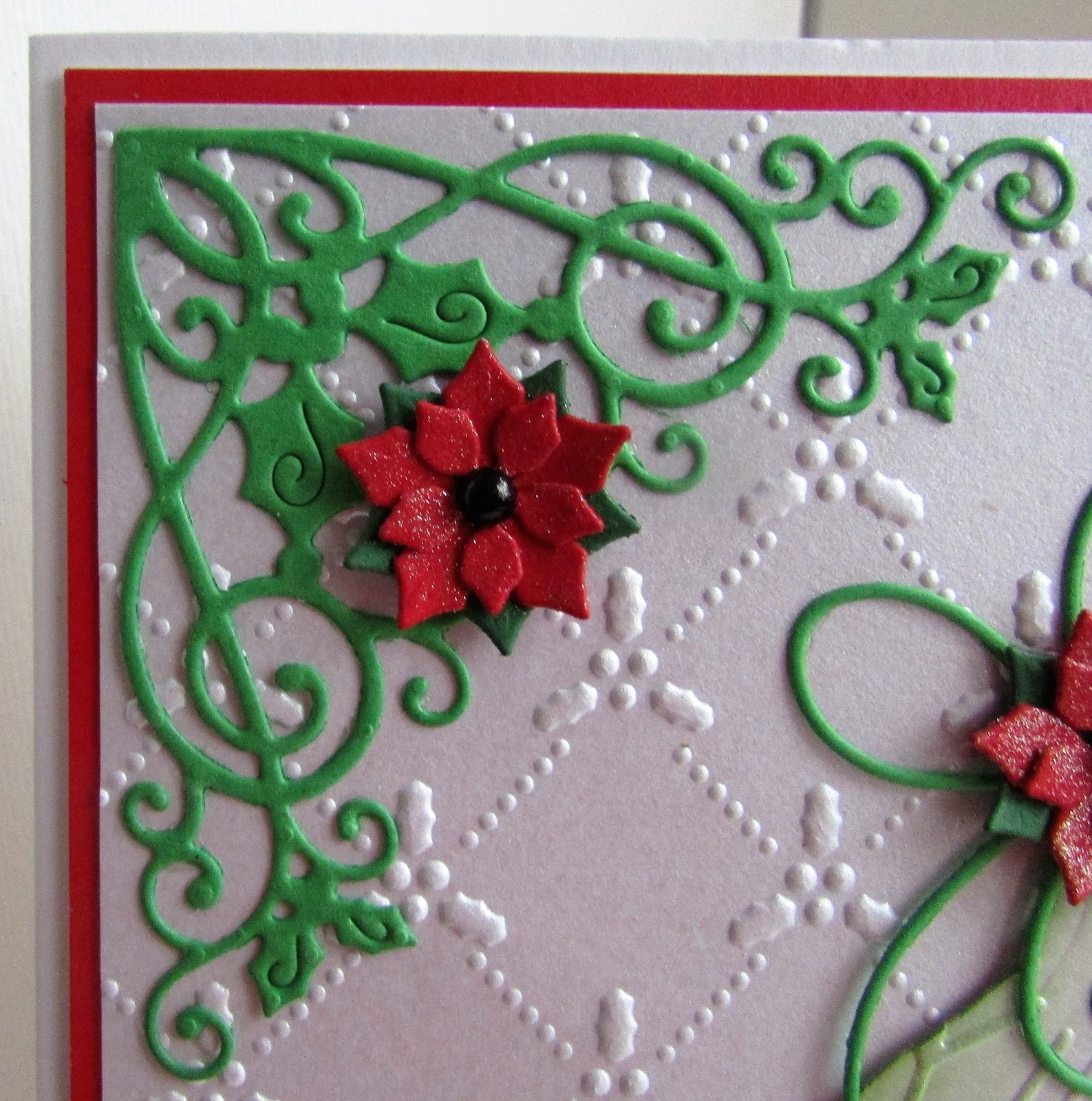 Lizzies craft space Die cut Christmas card 2