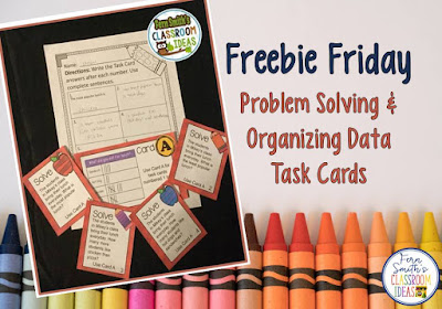 Problem Solving with Tables to Organize Data Task Cards and Answer Sheet Fern Smith #FernSmithsClassroomIdeas Problem Solving with Tables to Organize Data Task Cards and Answer Sheet Fern Smith #FernSmithsClassroomIdeas