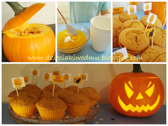 dyniowe muffinki na halloween