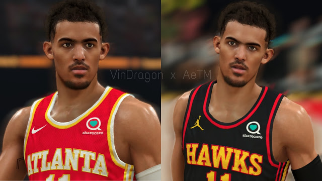 Trae Young Cyberface by VinDragon x AeTM