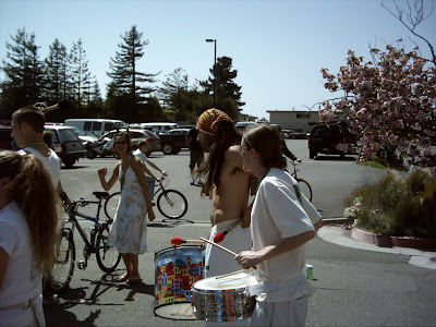 Psychedelic Art by Gregory Vanderlaan tour Northern California. Samba Parade Humboldt State University Arcata California 