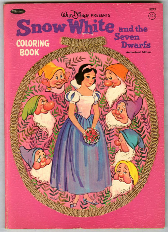 Filmic Light - Snow White Archive: 1952 Snow White Coloring Book ...