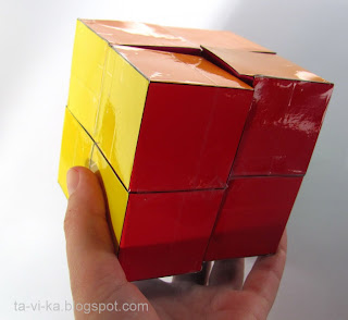 головоломка куб Йошимото из бумаги