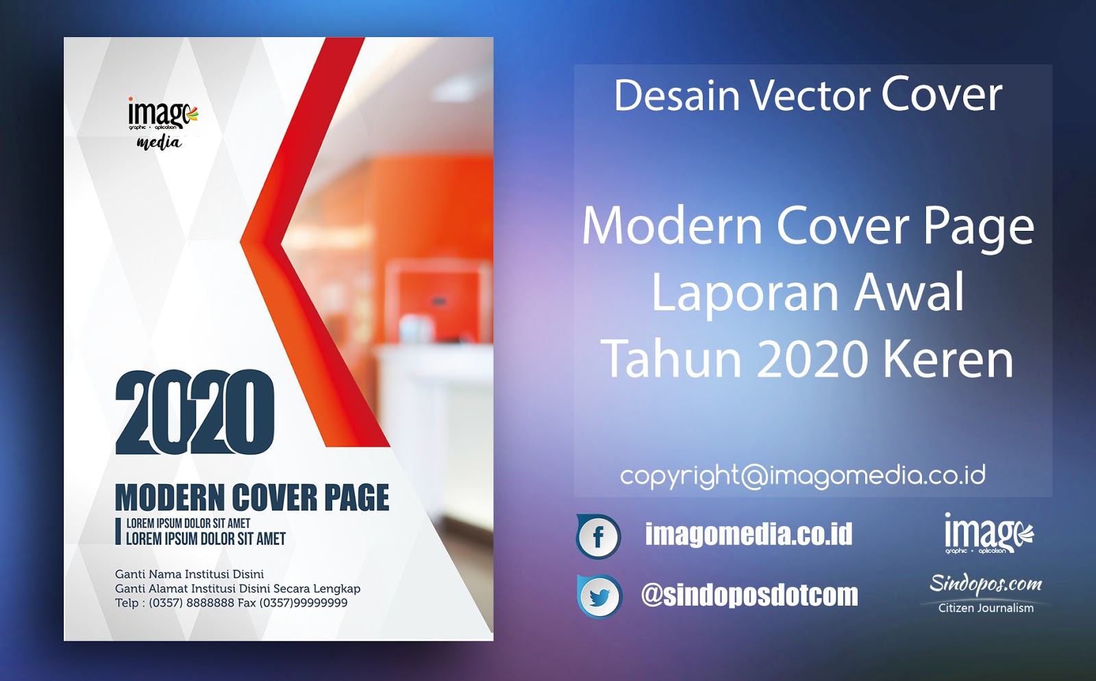 Modern Cover Page Laporan Awal Tahun 2020 Keren Imago Media Home Of