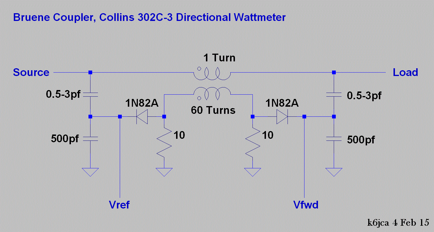 K6JCA: More Notes on Directional Couplers for HF -- the Bruene Coupler, Part 2 K6JCA: More Notes on Directional Couplers for HF -- the Bruene Coupler, Part 2
